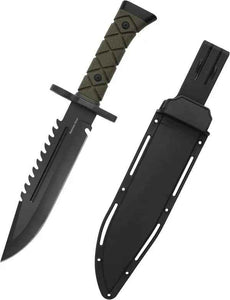 15 Inch Tactical Knives - Fixed Blade Survival Knives with Sheath, Stainless Steel and Non-slip Handle