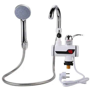 Electric Instant Hot Water Faucet Kitchen Heating Tap with Shower