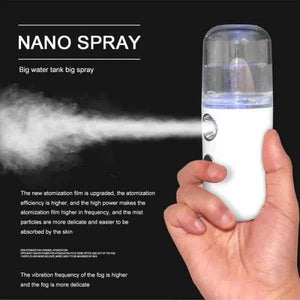 Portable Nano Spray Humidifier | Easy Carry Facial Spray and Steam Meter