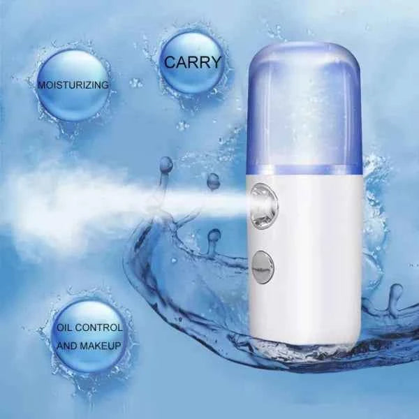 Portable Nano Spray Humidifier | Easy Carry Facial Spray and Steam Meter